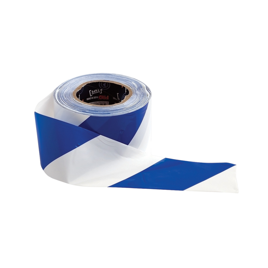 Barrier Tape Blue/White 75mm x 100m (ea/20box)