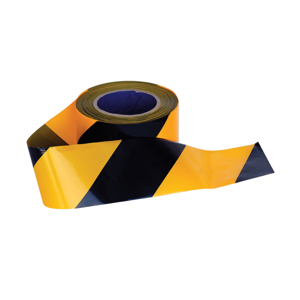 Black/Yellow Adhesive Reflective Tape 48mm x 45m Class 2