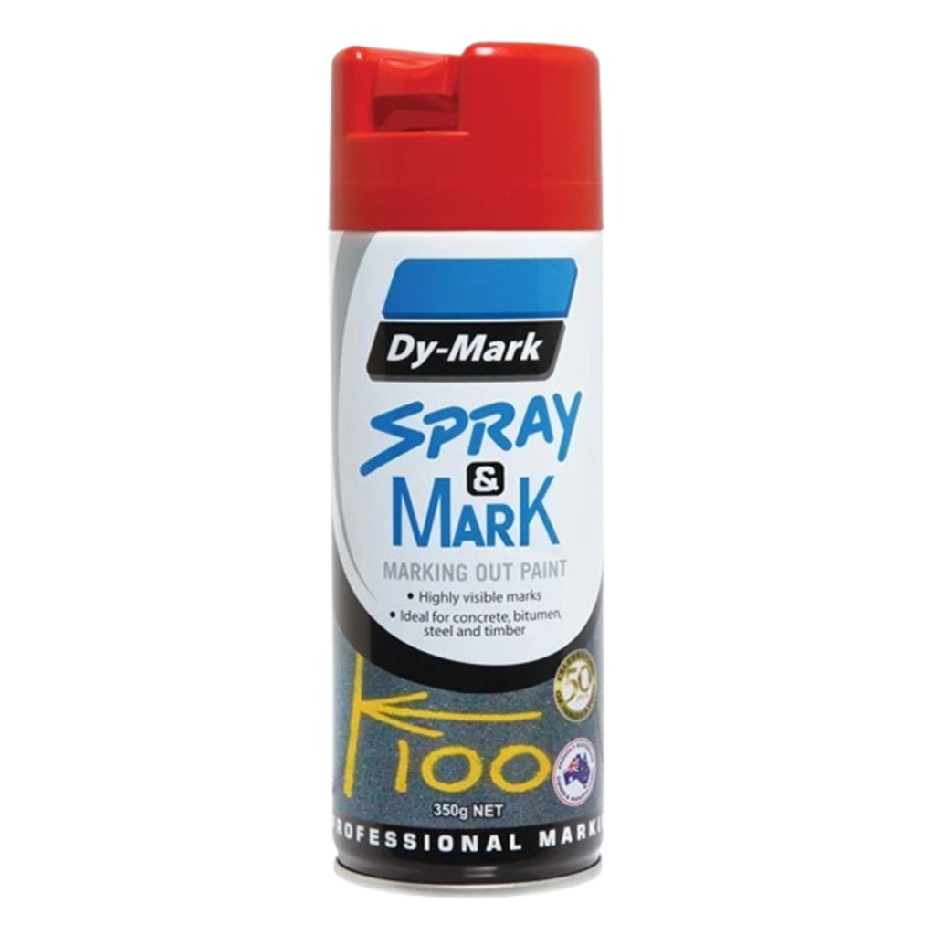 DYMARK Spray and Mark Layout Paint; Red 350gram (ea/12box)