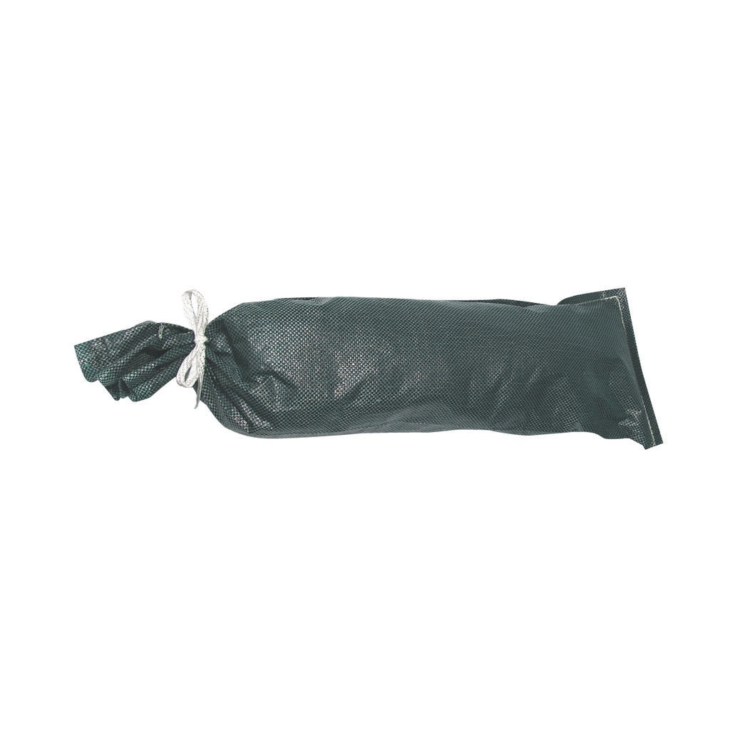 Green Silt Bag (Poly Woven) w/- Tie Strap (840 x 240mm) (ea/100 in a bundle)