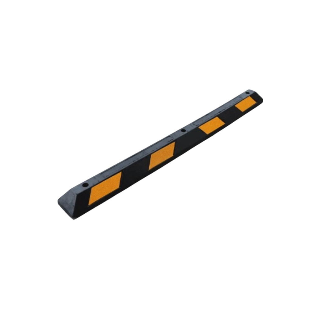 Rubber Wheel Stop Black/Yellow 1650x150x100mm 14kg