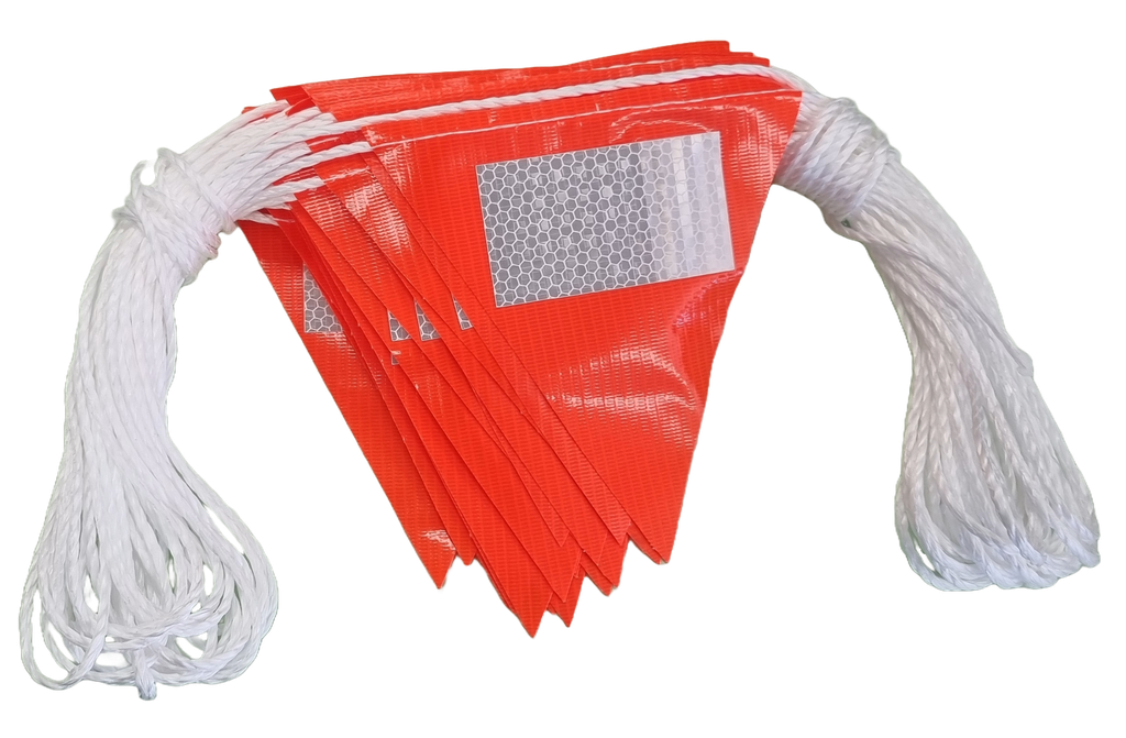 Triangular Day/Night Bunting 30m Reflective