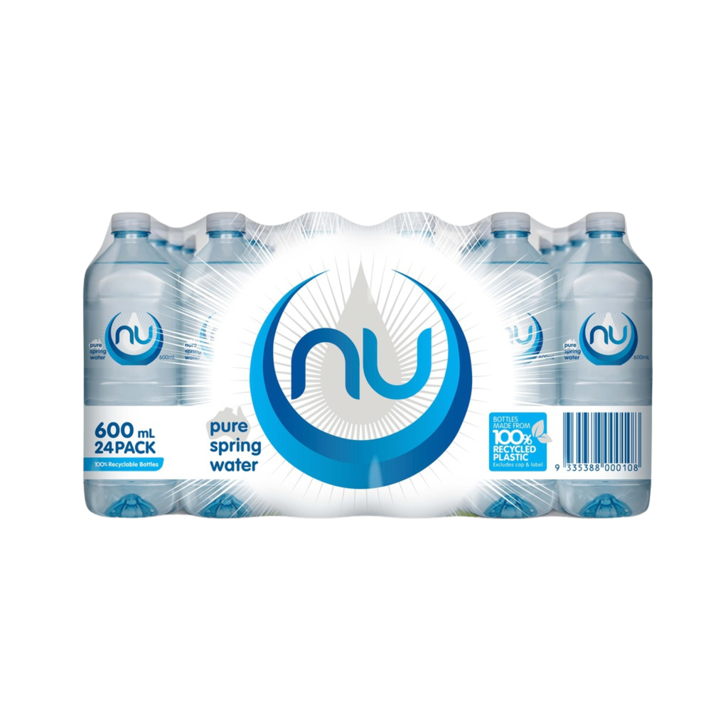 Nu Pure Water 600ml (Pack of 24)