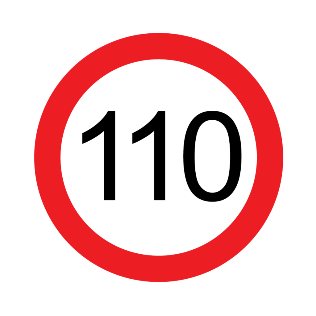 Victoria Multi Message Sign 600 x 600mm Class 1 Reflective - 110km