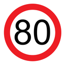 Victoria Multi Message Sign 600 x 600mm Class 1 Reflective - 80km