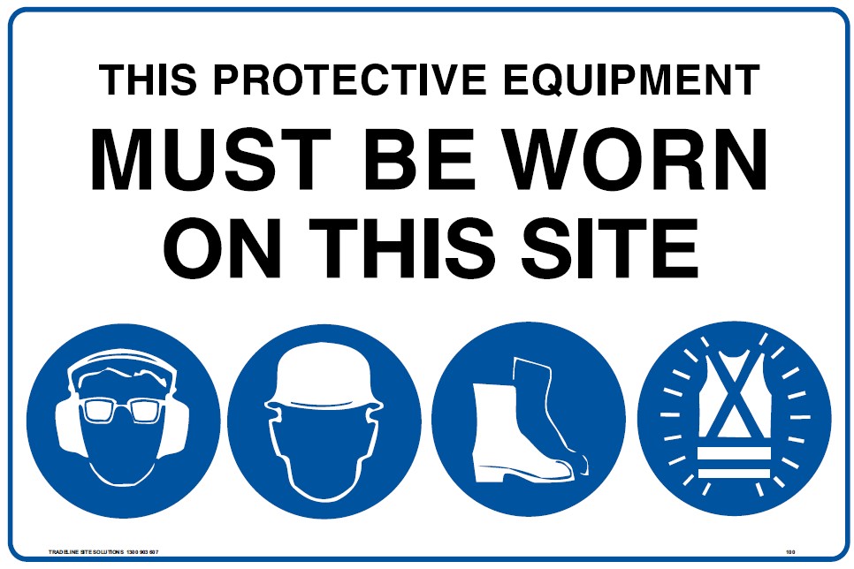 Multi Sign 900 x 600mm - Protective Equipment
