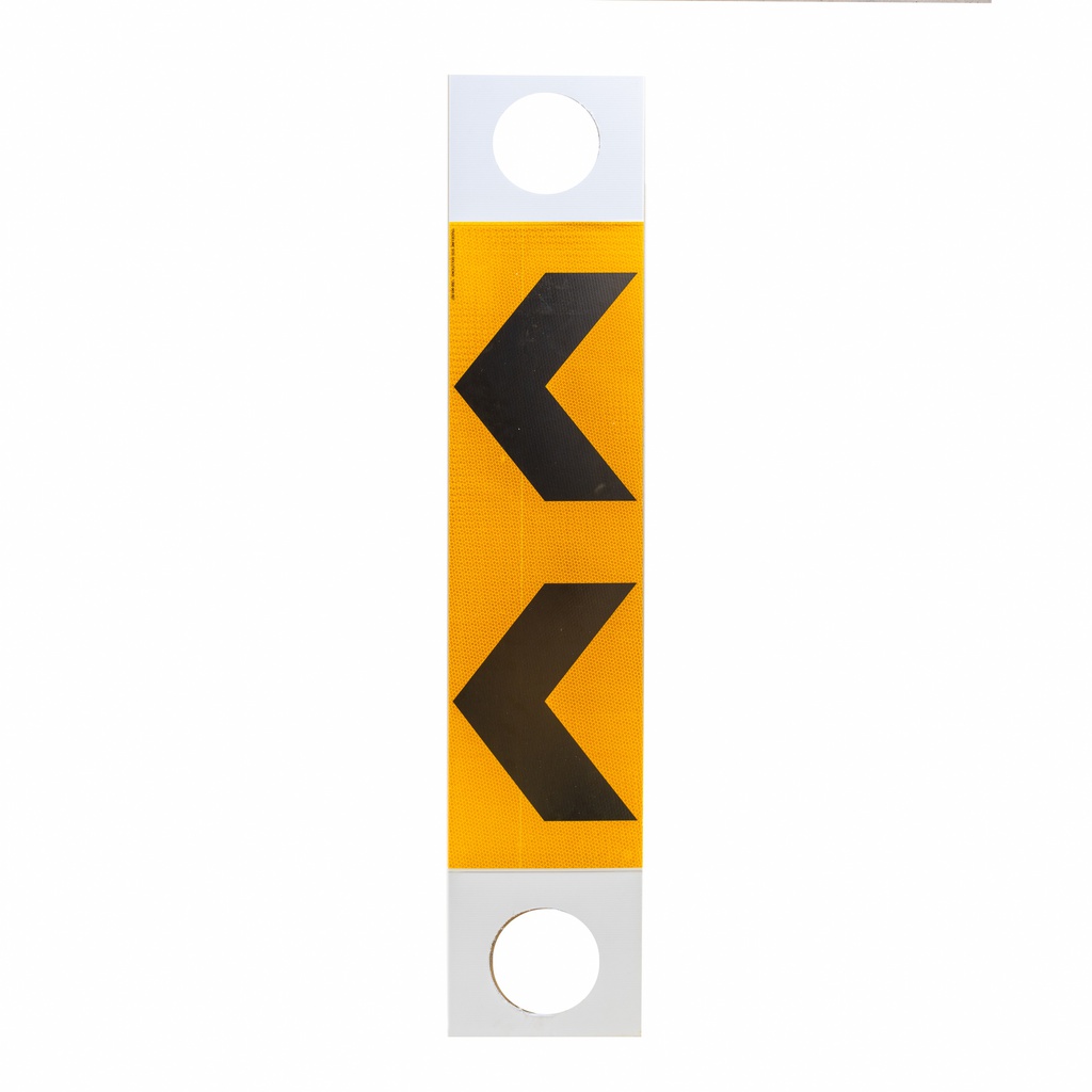 Chevron Delineators Coreflute to suit T-Top Bollards (Slip over Bollard)
