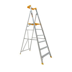 [PLAT6AL] Aluminium Platform Step Ladder 1800mm - 150kg Rated