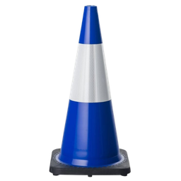 [TCONE70RE-BL] Blue Traffic Cone 700mm w/- Reflective Band 