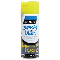 [SMP350FY] DYMARK Spray and Mark Layout Paint; Fluro Yellow 350gram (ea/12box)