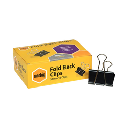 [FOLDBACK51] Fold Back Clip - 51mm (Box of 12) - Medium