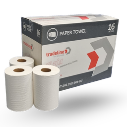 [HTROLL] Hand Towel Rolls 180mm x 80m (Box of 16) - Premium