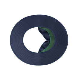 [COTTONBRIM-B] Hard Hat Cotton Brim w/- neck flap - NAVY BLUE