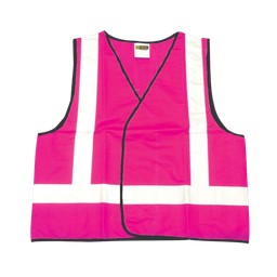 [DAY/NIV-FP-M] Hi Viz Day/Night Safety Vest - Fluro Pink Size Medium