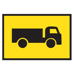 [SIGNT2-25] Boxed Edge Sign Metal Class 1W Reflective 900 x 600mm - Truck