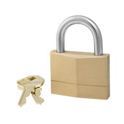 [PADLOCK50] Padlock 50mm H/D Brass Keyed Alike 