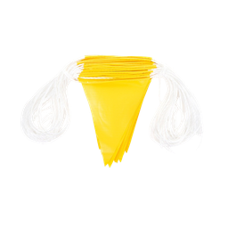[DAY30Y] Safety Flags - YELLOW Bunting - 30m (ea/25box)