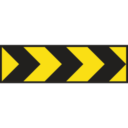 [SIGNT5-4] Boxed Edge Sign Metal Class 1W Reflective 1500 x 450mm - Directional Arrows