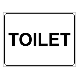 Sign 600 x 450mm - Toilet 
