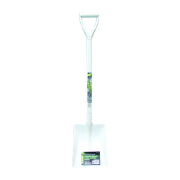 [SHOVEL1] Square Mouth Shovel - 'D' Handle - 39&quot; - White