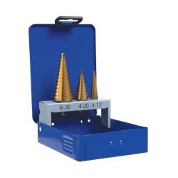 [DRSTPSET] Step Drill Set - 4-12mm, 4-20mm, 6-30mm