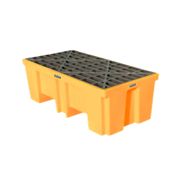 [SPILLDRUM2] Two Drum Containment Spill Pallet 227L Sump Capacity 