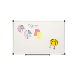 [WHITEBOARD2412] Whiteboard Magnetic 2400 x 1200mm w/- Alum Frame