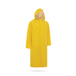 [RAINCOATS] Yellow PVC Rain Coat - Full Length - Size S