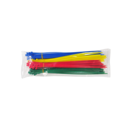 [CTB290COL] Cable Ties 300 x 4.8mm - MIXED COLOURS (Bag of 100)