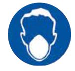 [STICK110] 200mm Round Sticker - Face Mask