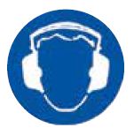 [STICK102] 200mm Round Sticker - Hearing Protection