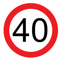 Victoria Multi Message Sign 600 x 600mm Class 1 Reflective - 40km