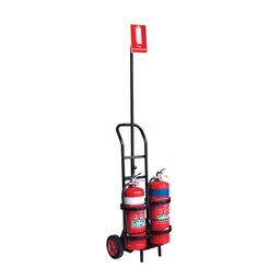 [FXETROL9] Fire Extinguisher Trolley - Suits 2 x 9kg Extinguishers
