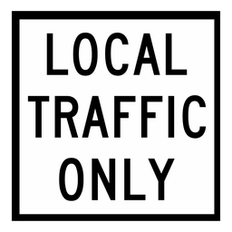 QLD Multi Message 600 x 600mm Class 1 Reflective - Local Traffic Only