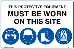 Multi Sign 900 x 600mm - Protective Equipment