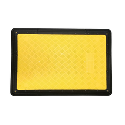 [TCOVERHD1612] Trench Cover Yellow Heavy Duty - 1600 x 1200mm - Black Edge